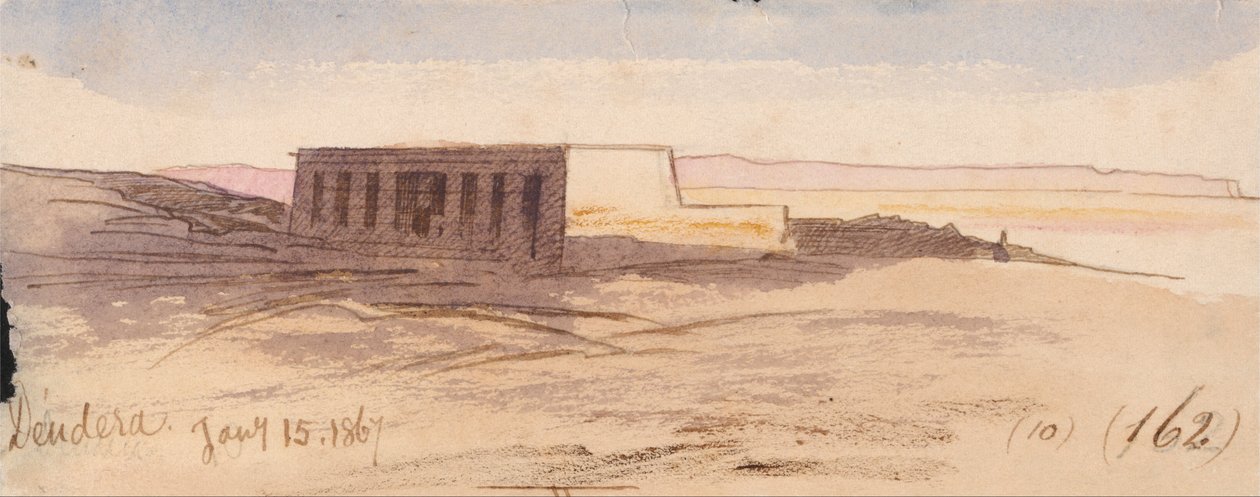 Dendera af Edward Lear