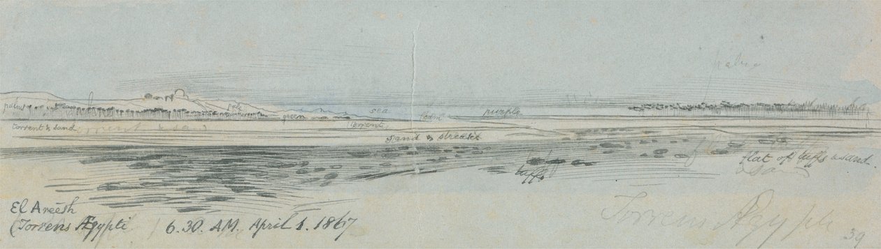 El Areesh (Torrens Ægypti) af Edward Lear