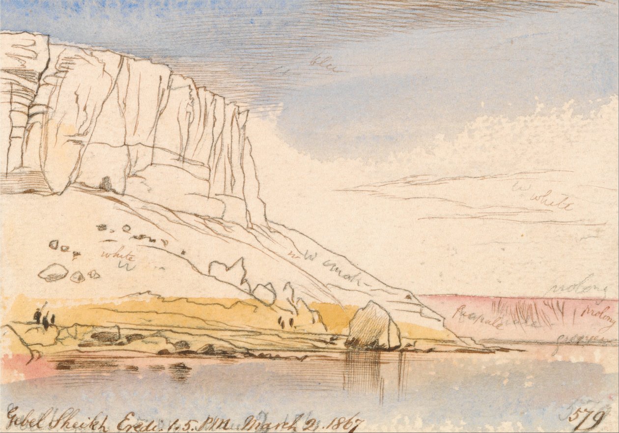 Gebel Sheikh Eredi af Edward Lear