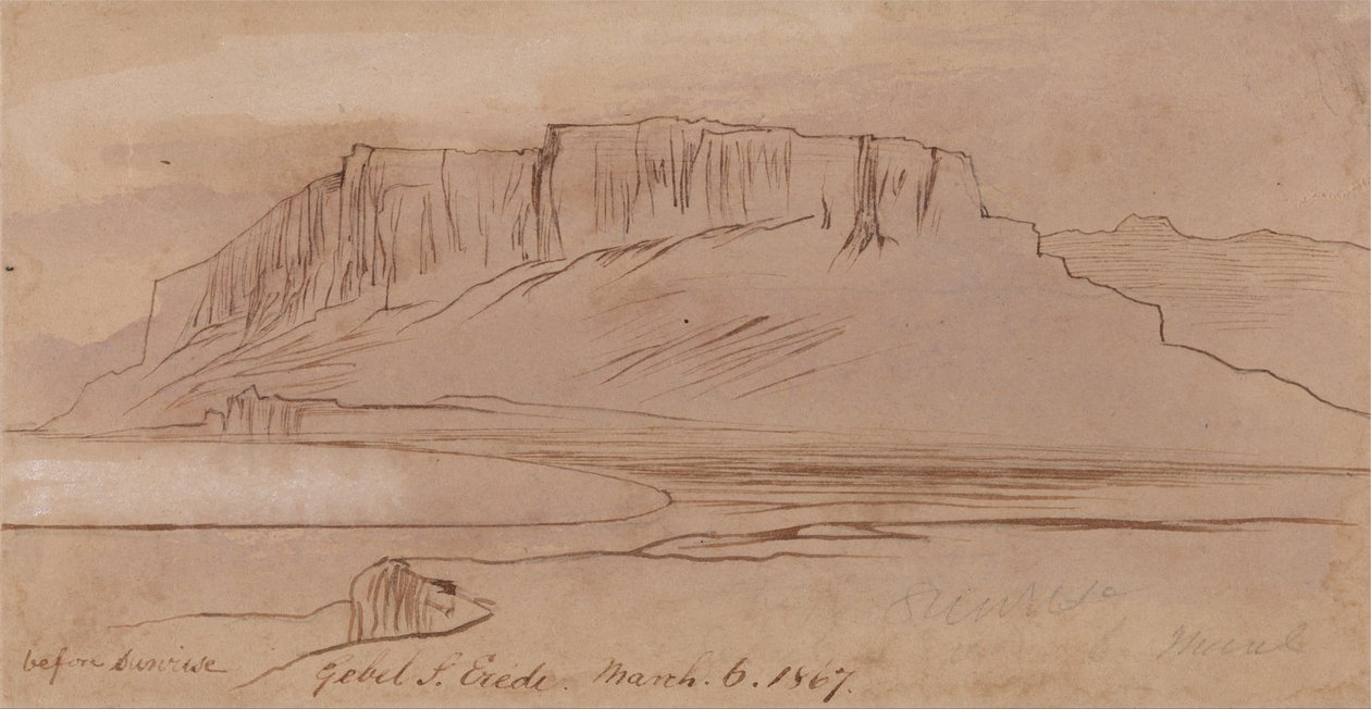 Gebel Sheikh Eredi, før solopgang af Edward Lear