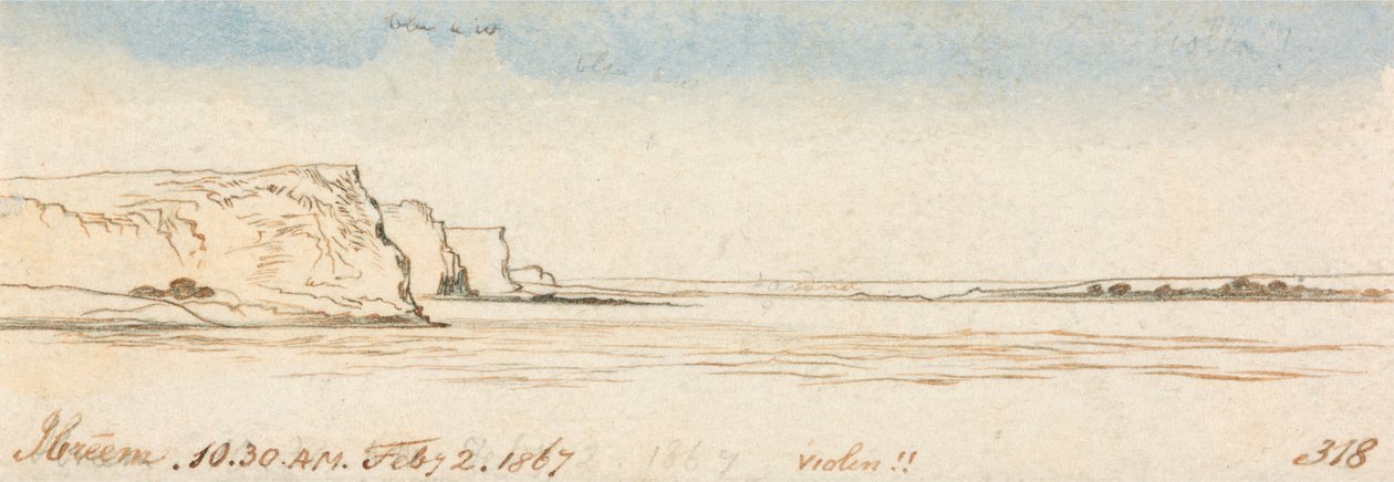 Ibreem, kl. 10.30, 2. februar 1867 (318) af Edward Lear