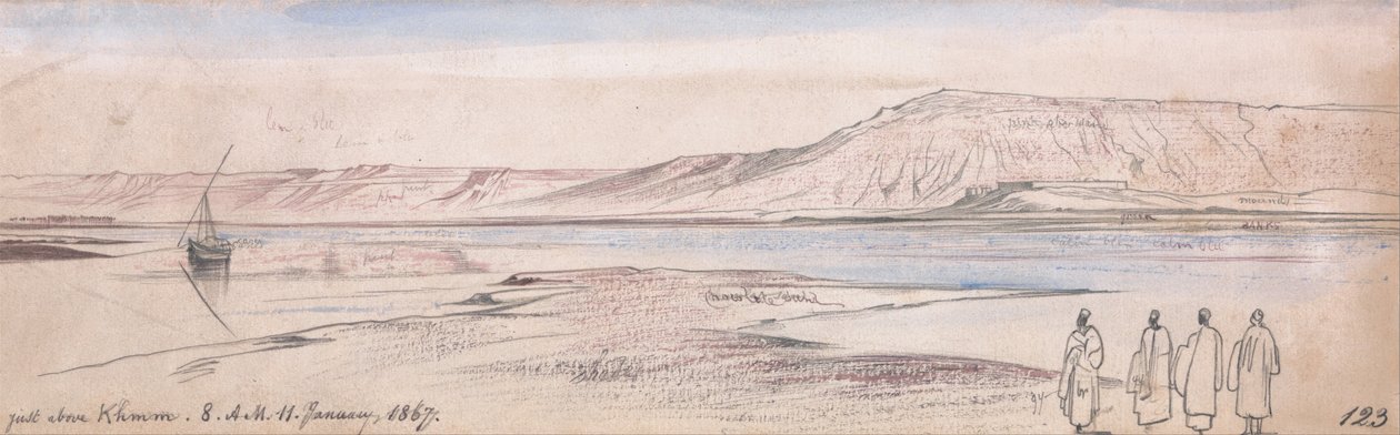 Lige over Ekhmim af Edward Lear