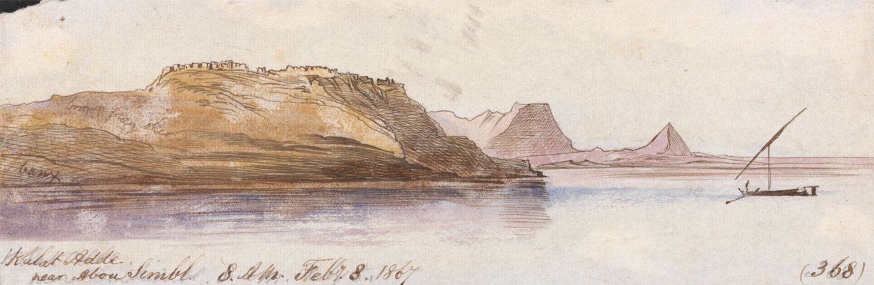 Kulat Adde, nær Abu Simbel af Edward Lear