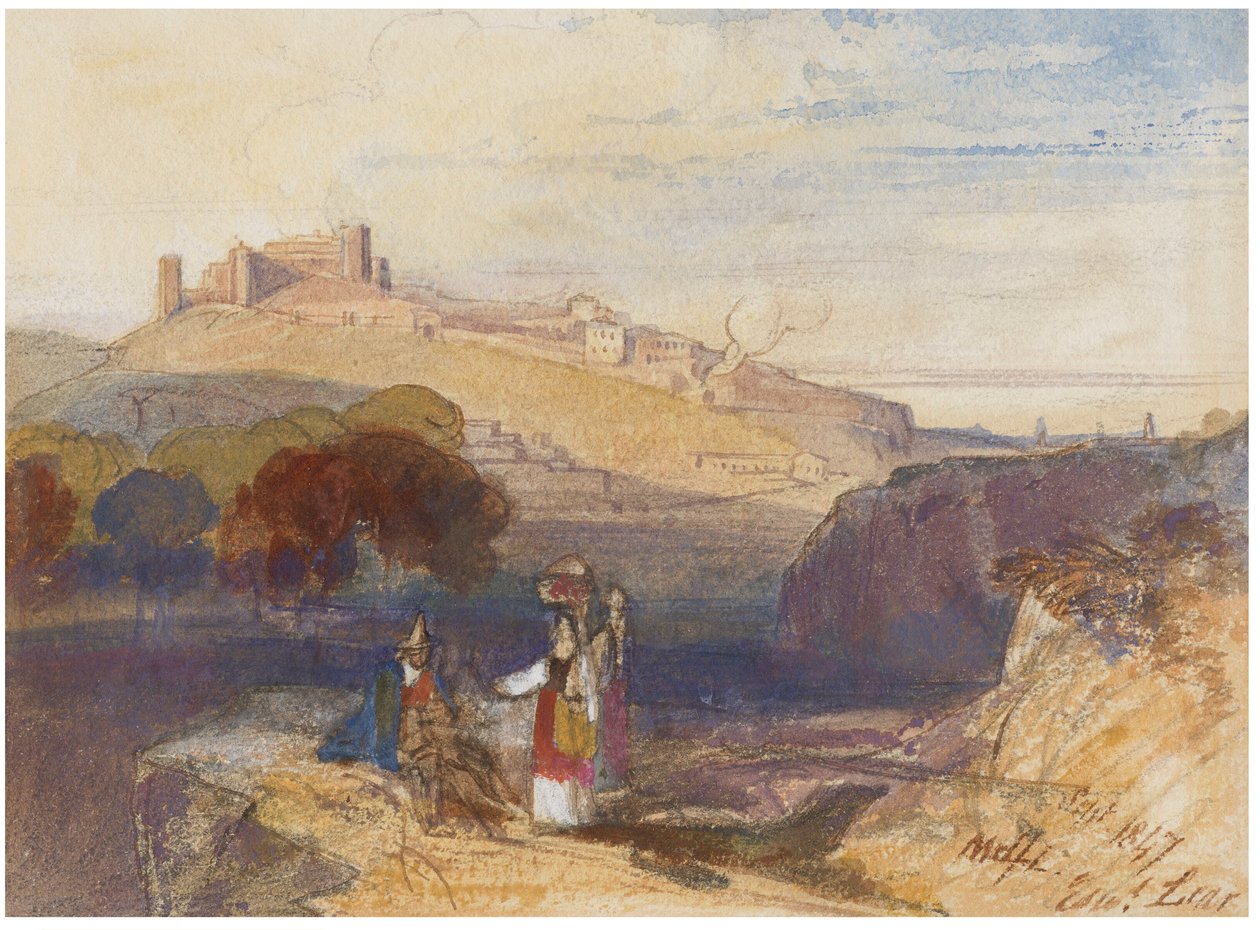 Melfi, Italien af Edward Lear