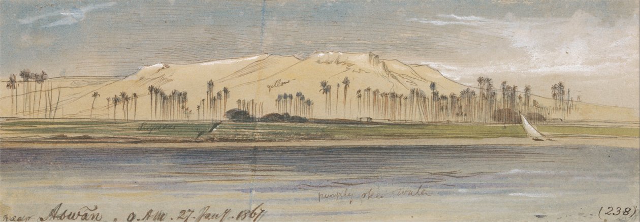 I nærheden af Aswan af Edward Lear