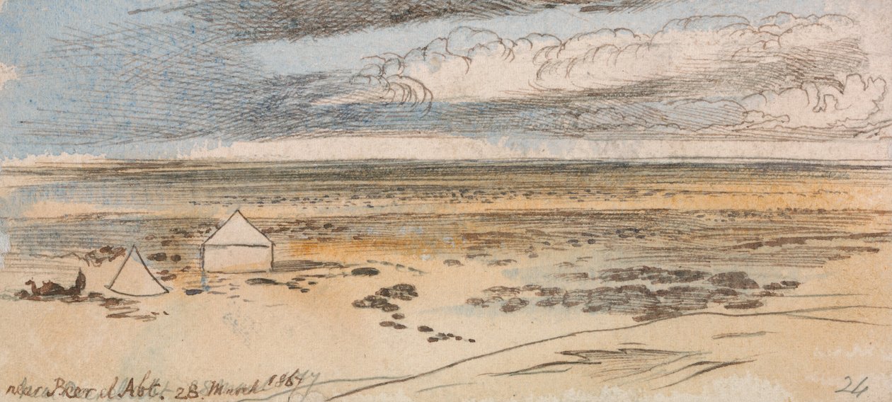 I nærheden af Beer El Abt af Edward Lear