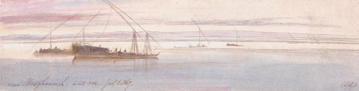 I nærheden af Mesghouneh af Edward Lear