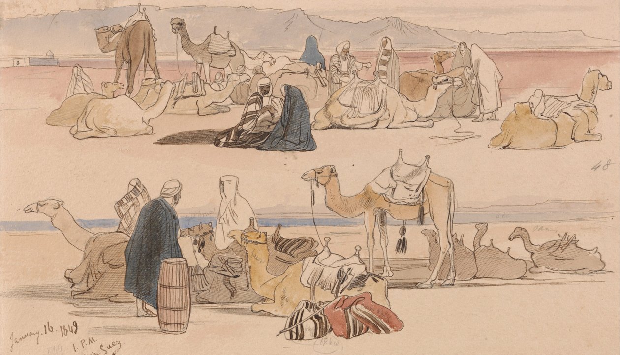 I nærheden af Suez af Edward Lear