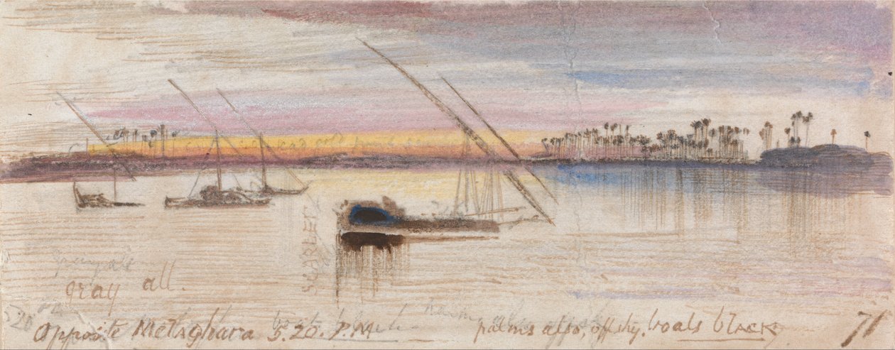 Overfor Melaghara, kl. 17.20 af Edward Lear