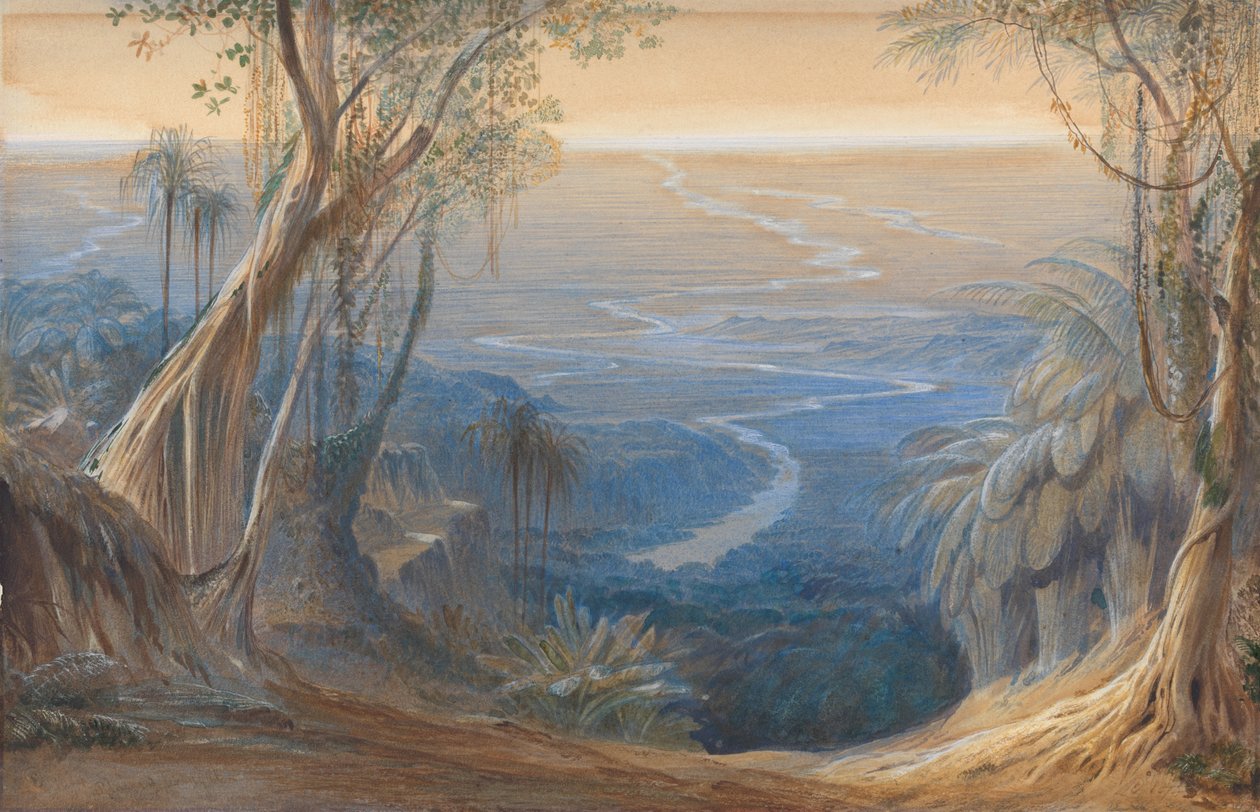De bengalske sletter, set fra Siligoree af Edward Lear