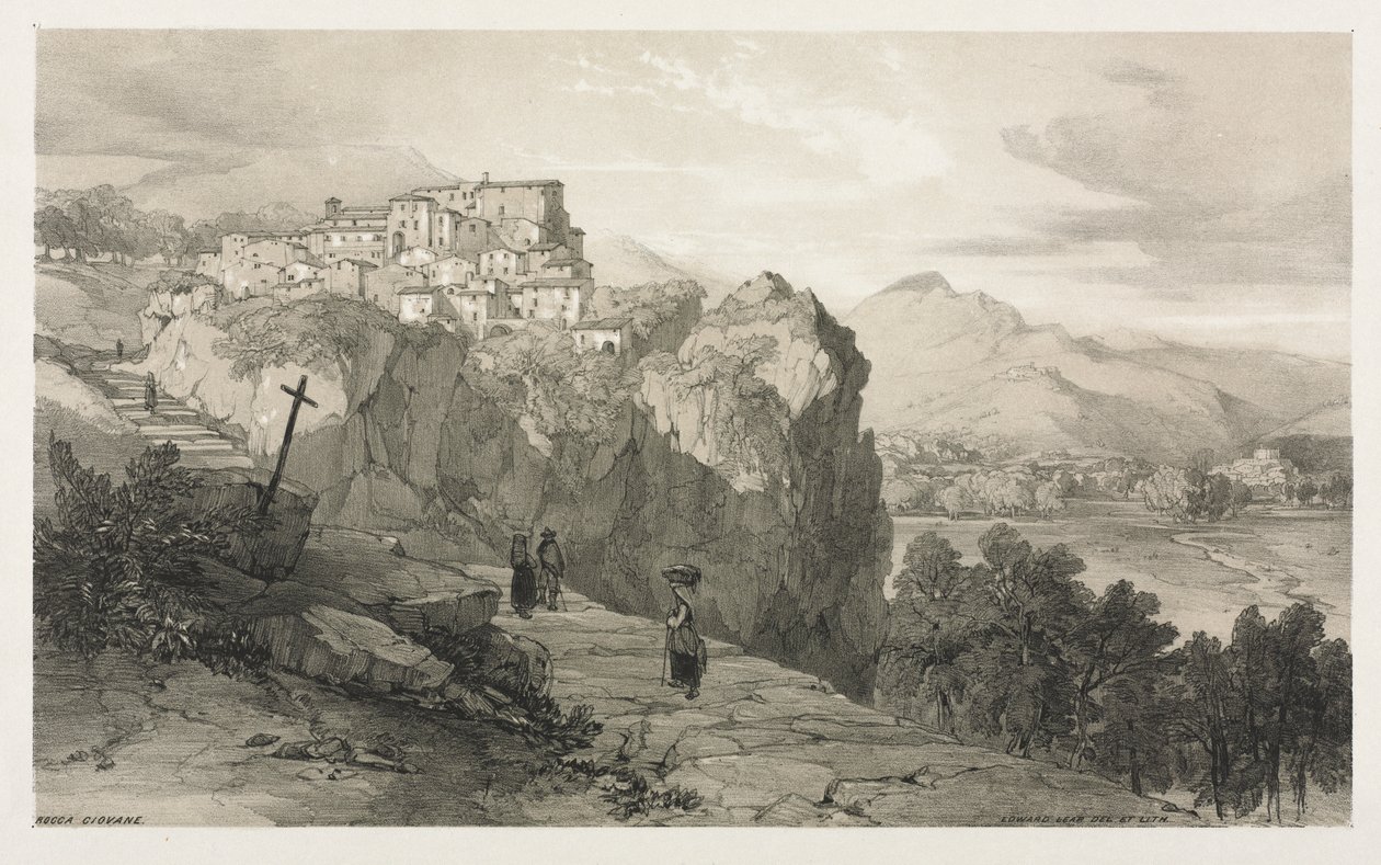 Rocca Giovane. af Edward Lear