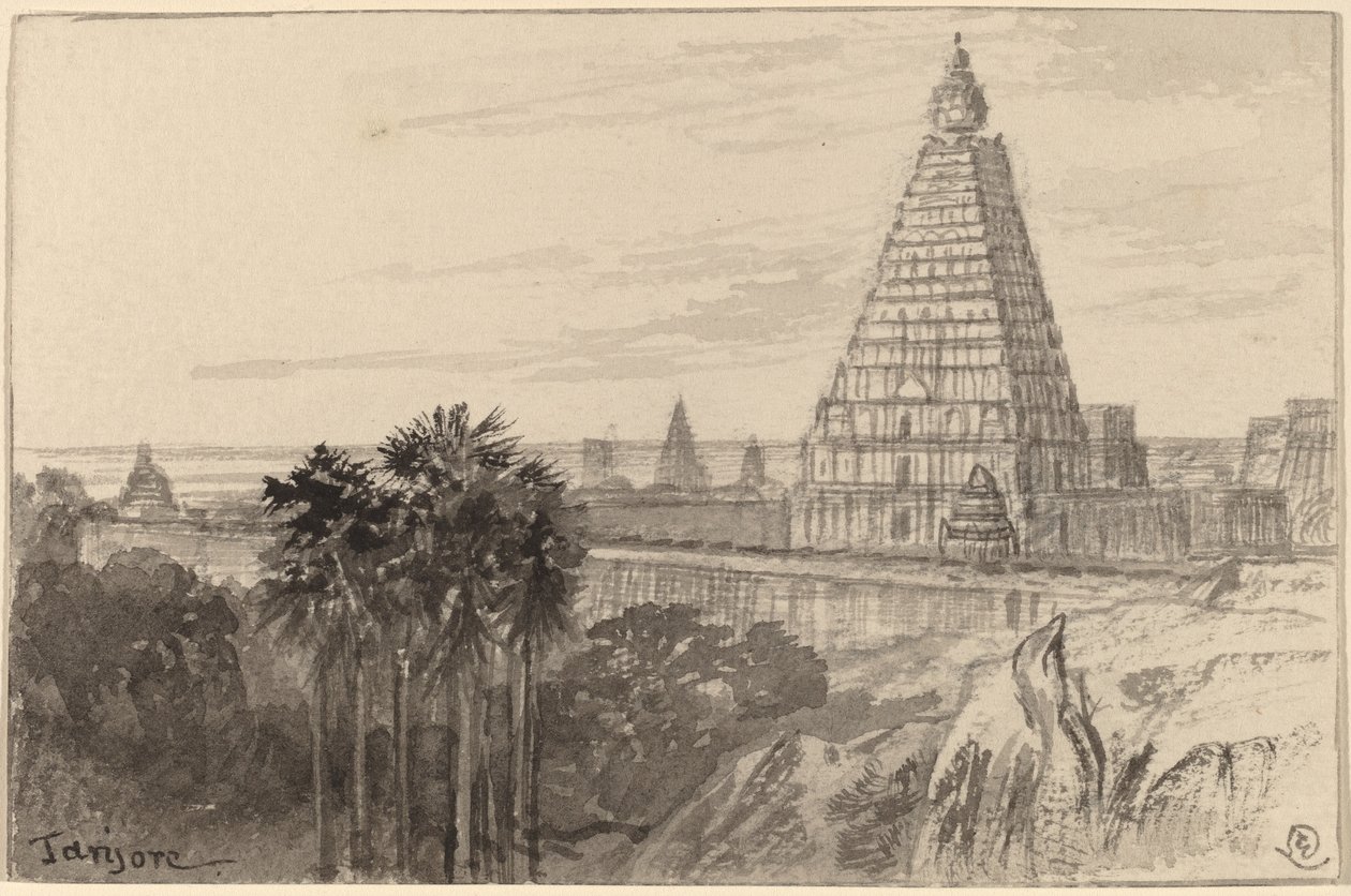 Tanjore, Indien, 18841885. af Edward Lear
