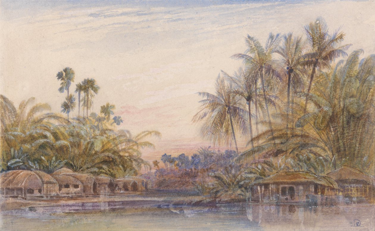 Tollygunge, Calcutta af Edward Lear