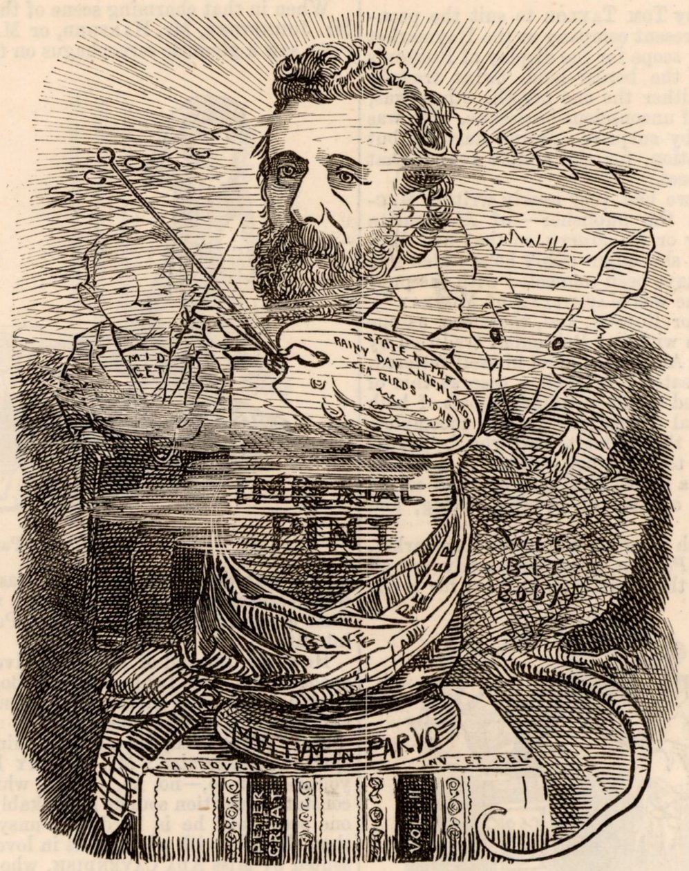 Portræt af Peter Graham af Edward Linley Sambourne