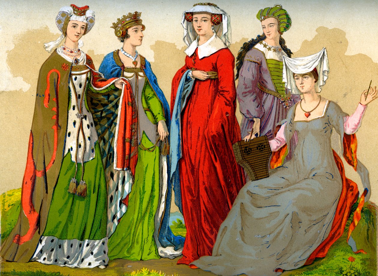 Engelske adelskvinder, 15.-16. århundrede 1849. af Edward May