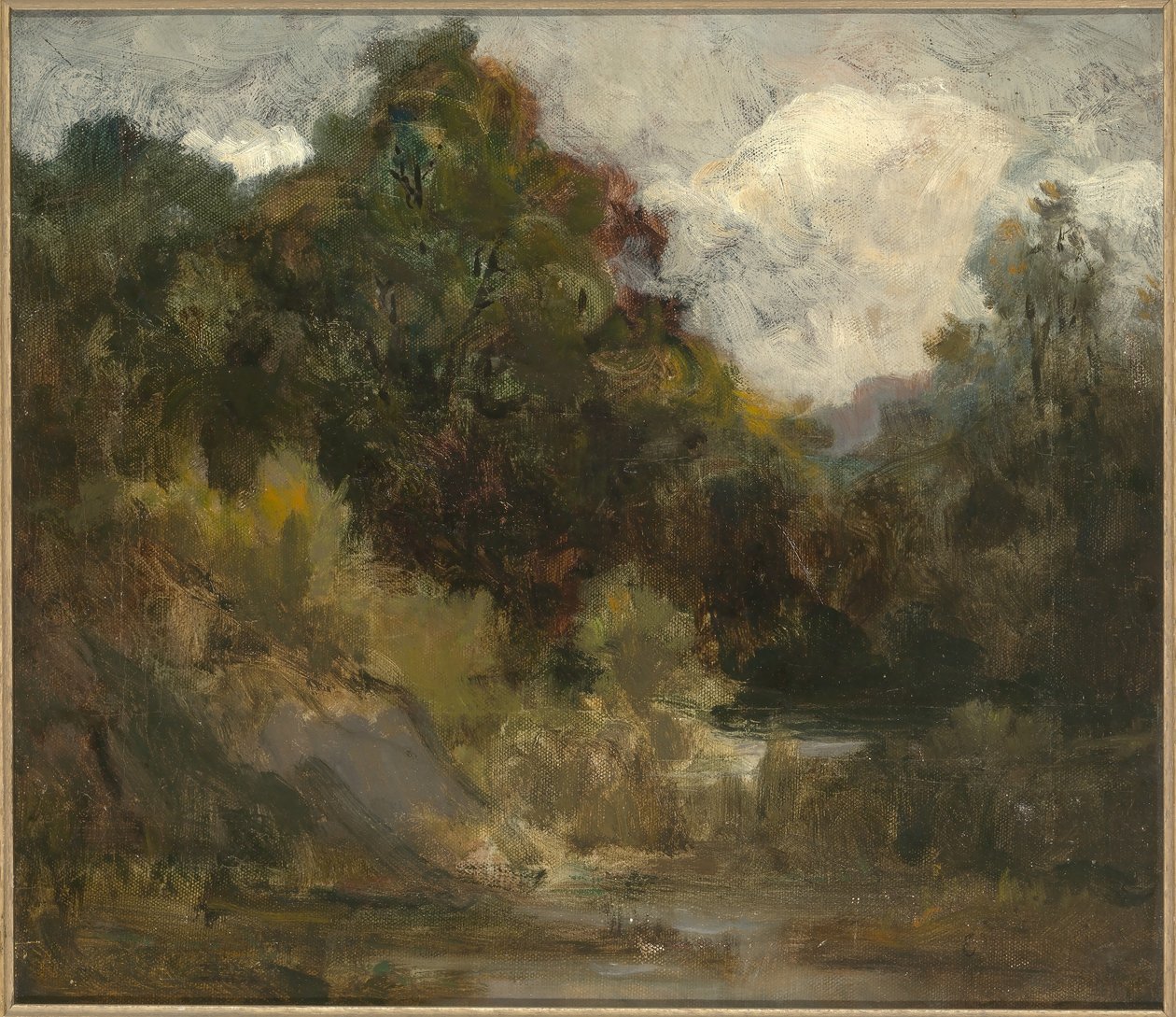 Landskab (træer) af Edward Mitchell Bannister