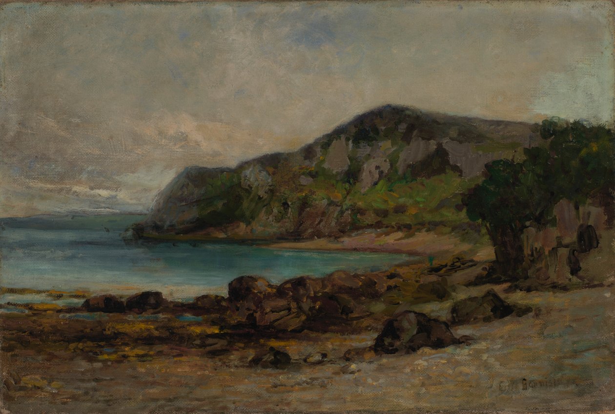 Rocks ved Newport, ca. 1877-1885. af Edward Mitchell Bannister