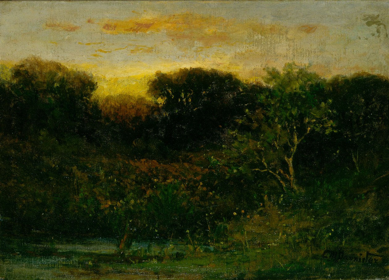 Solopgang, n.d. af Edward Mitchell Bannister