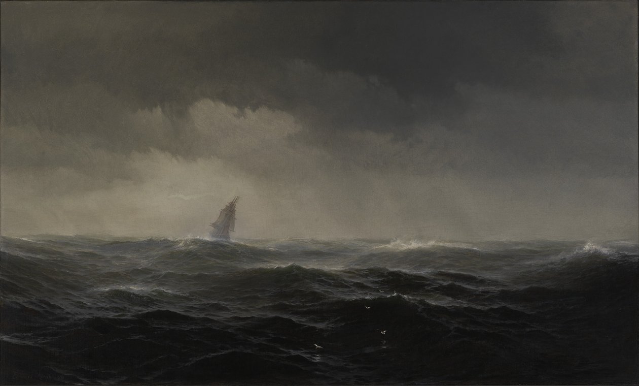 Havet af Edward Moran