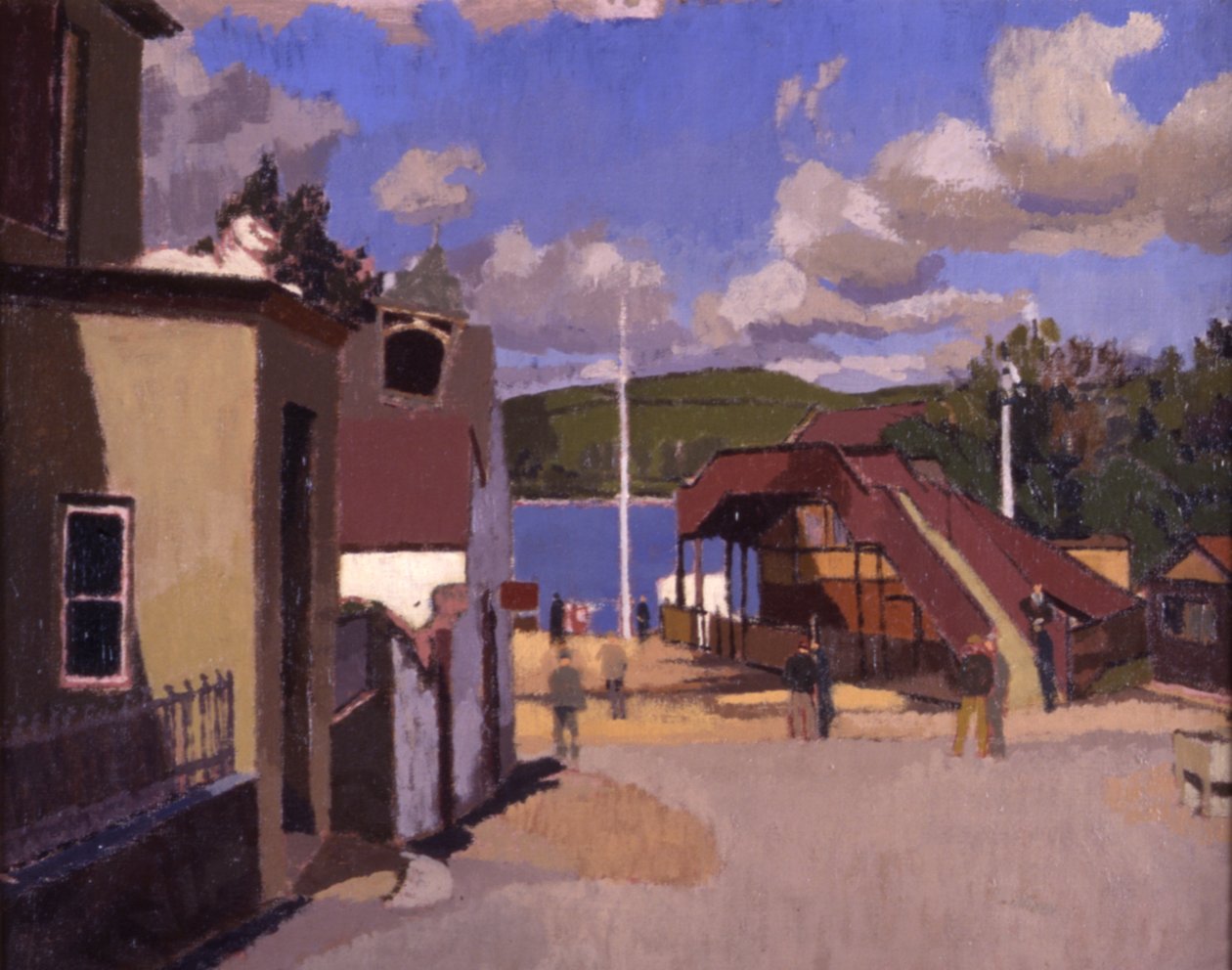 Ferryside Station af Edward Morland Lewis