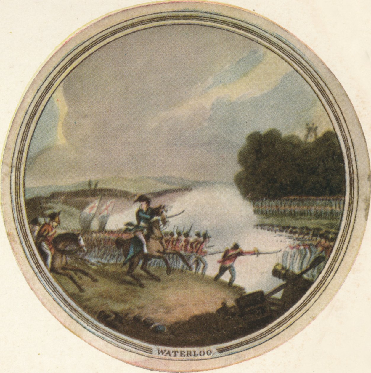 Slaget ved Waterloo, 1815, 1910 af Edward Orme