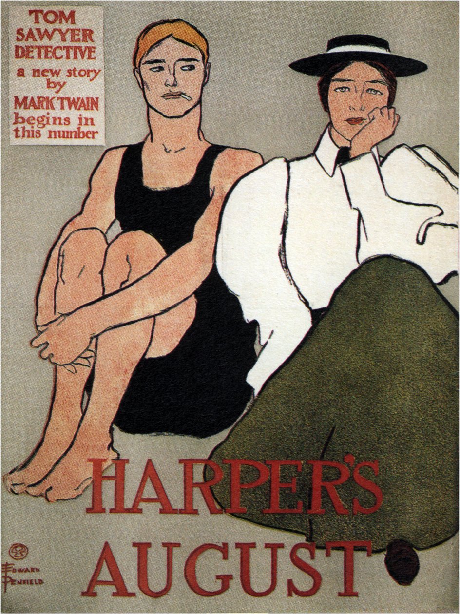 Harpers August, 1896 af Edward Penfield
