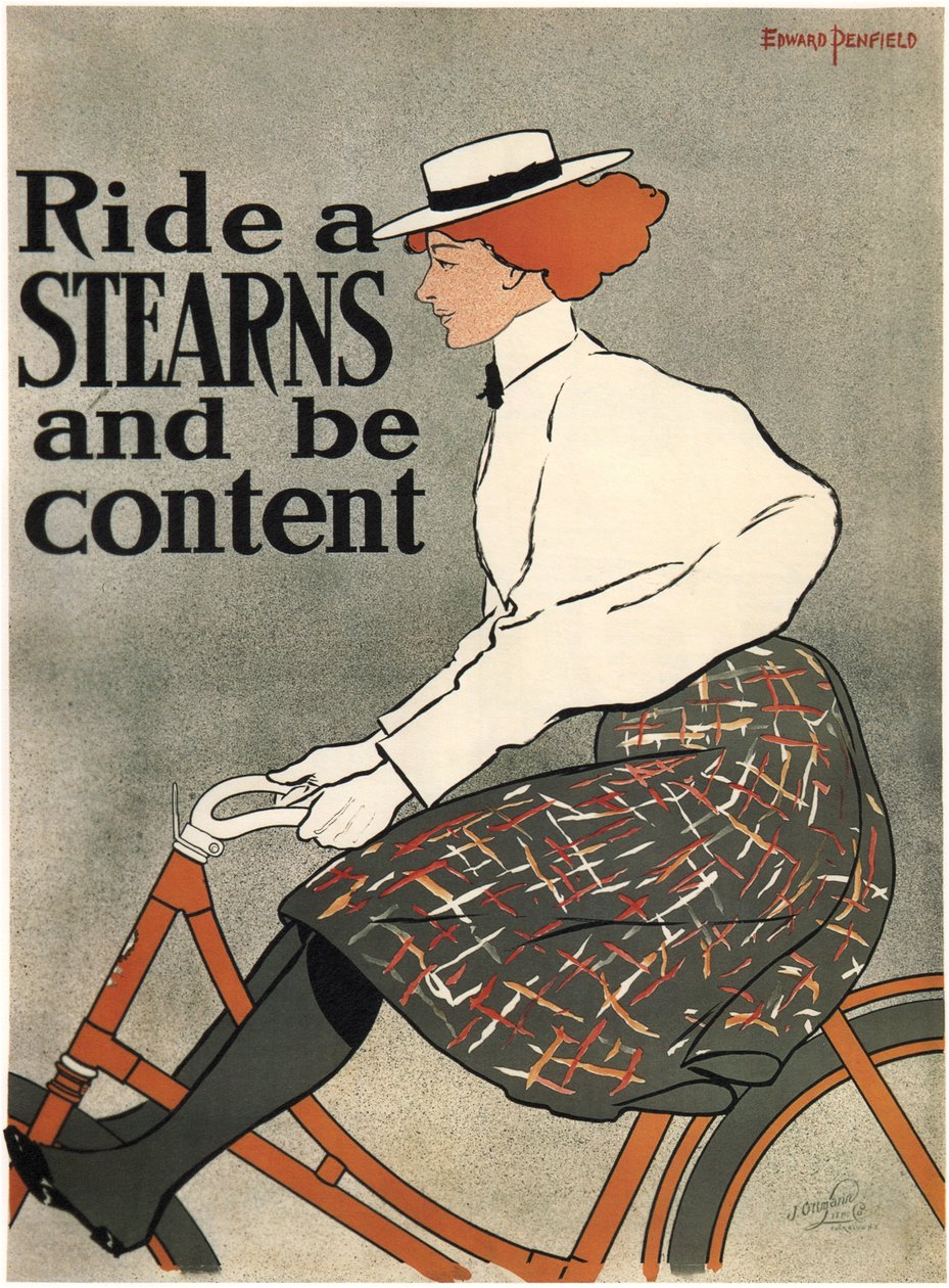 Ride a Stearns, 1896 af Edward Penfield