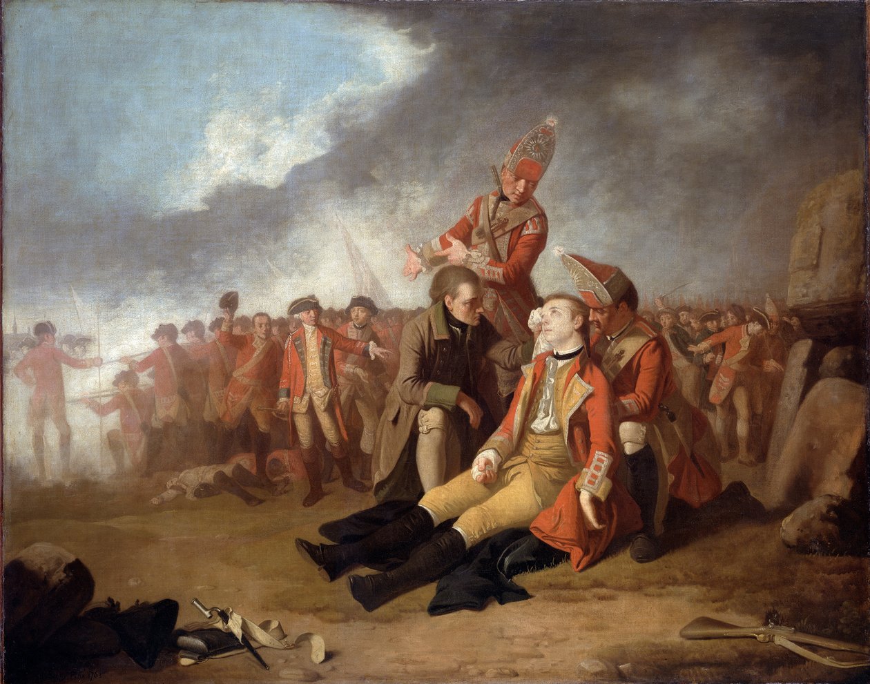 General Wolfes død, 1763 af Edward Penny