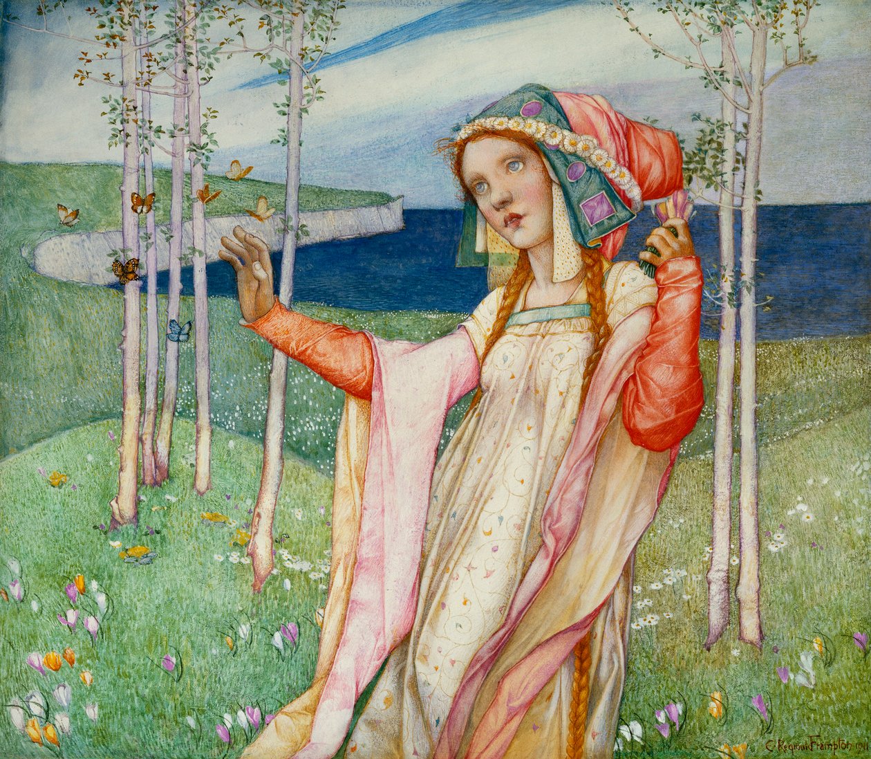 Forår, 1911 af Edward Reginald Frampton