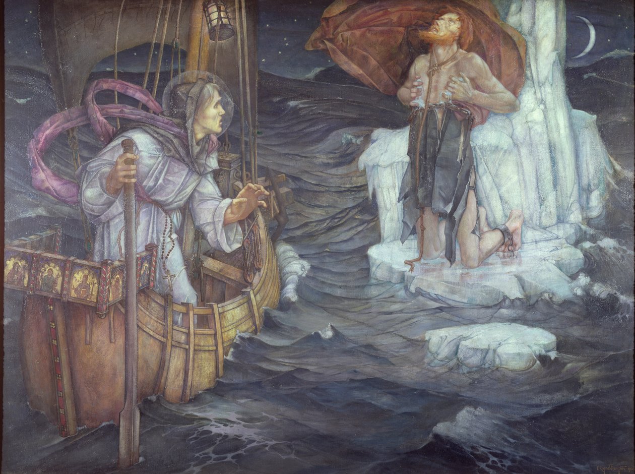 St. Brendan, 1908 af Edward Reginald Frampton