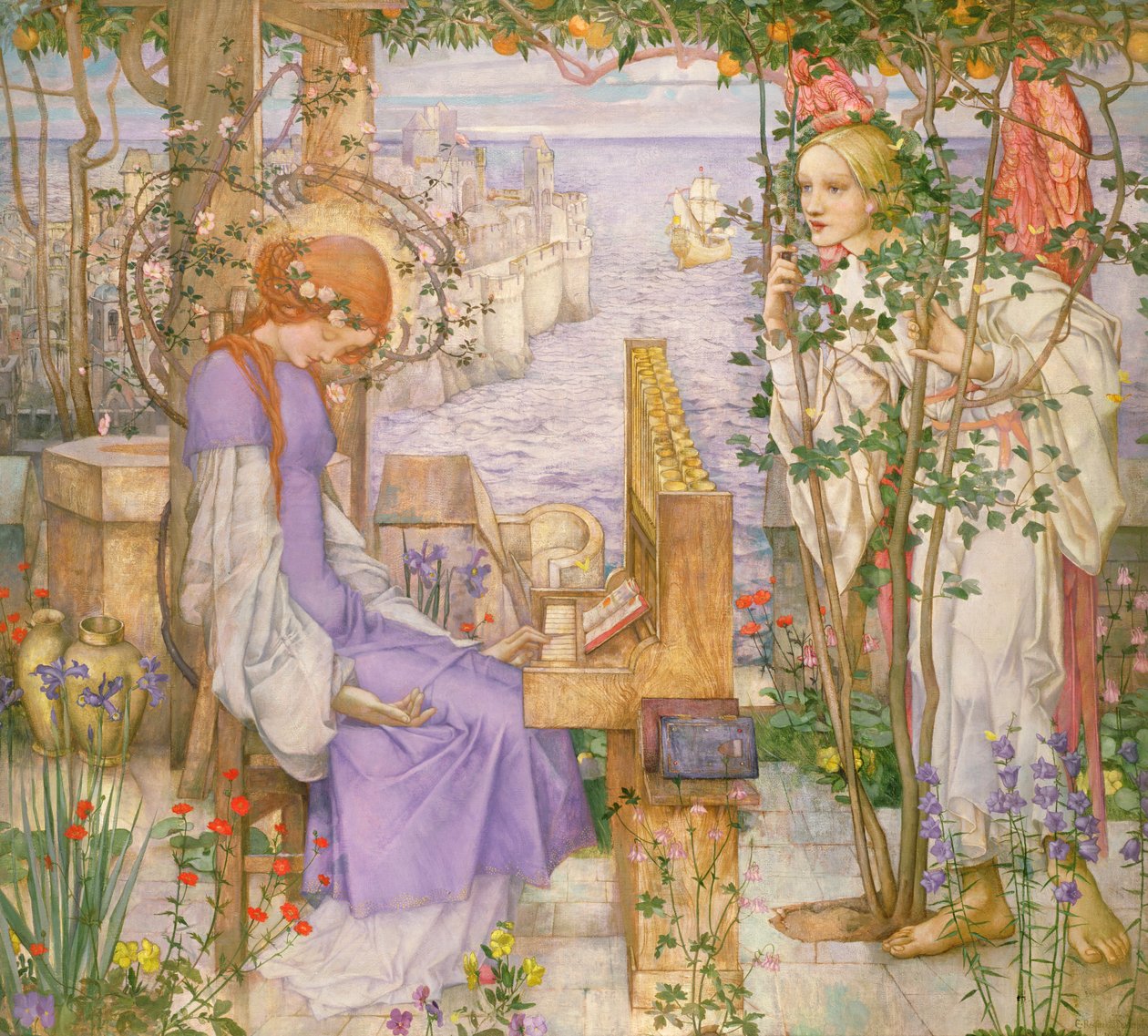 Sankt Cecilie, ca. 1904 af Edward Reginald Frampton