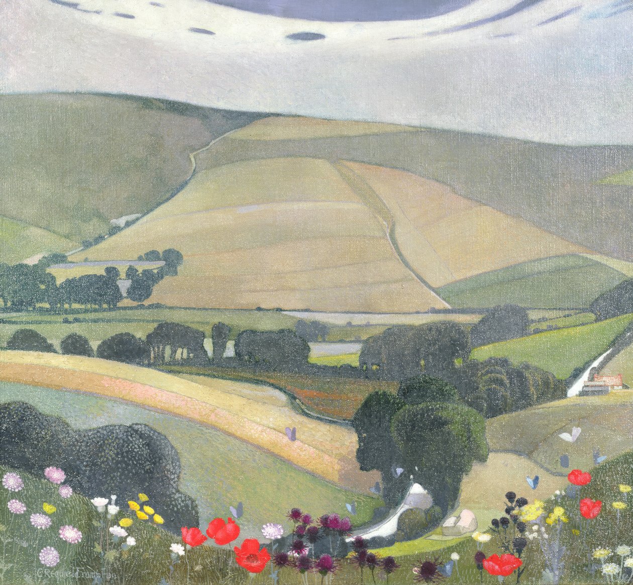 Thunderbarrow Hill, nær Bramber af Edward Reginald Frampton