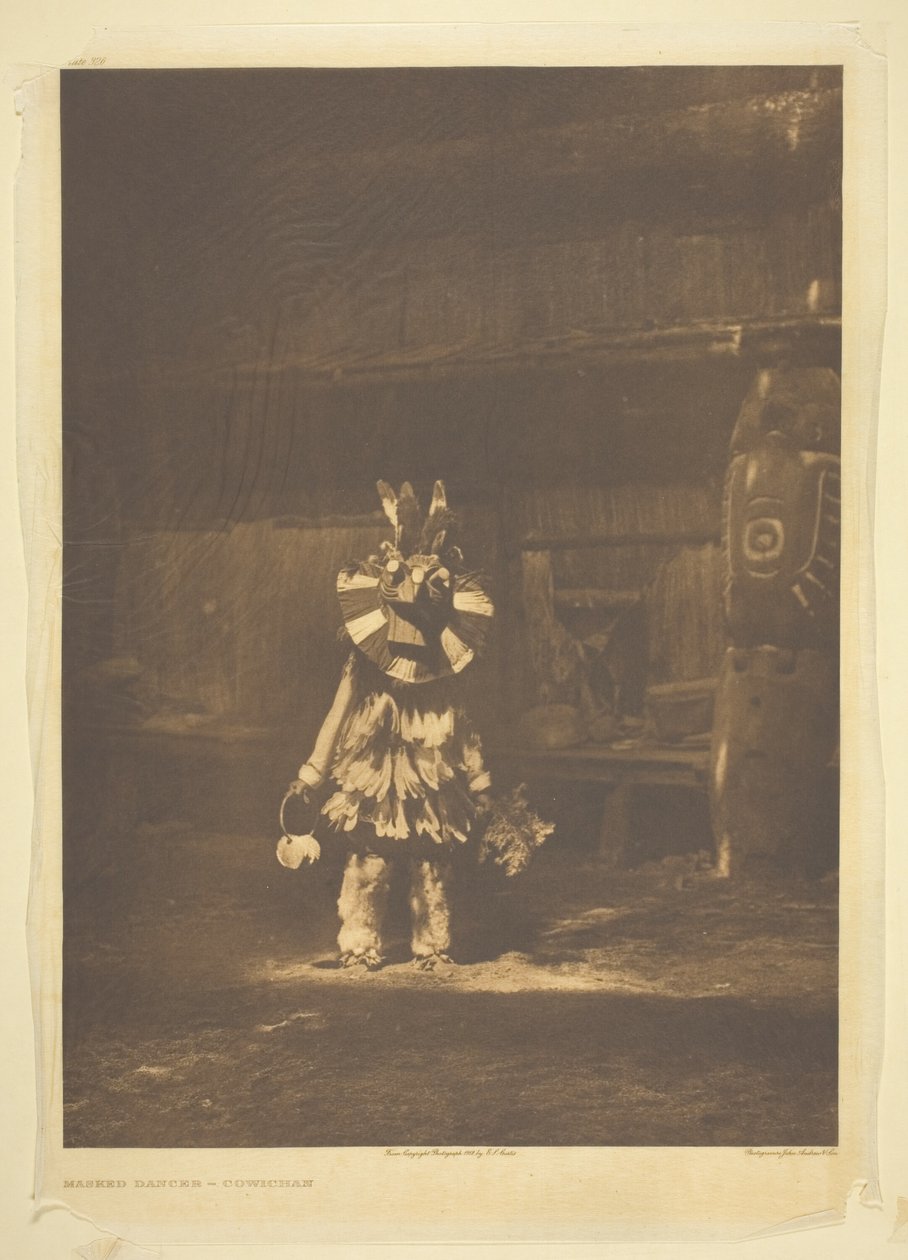 Masked Dancer - Cowichan af Edward S. Curtis