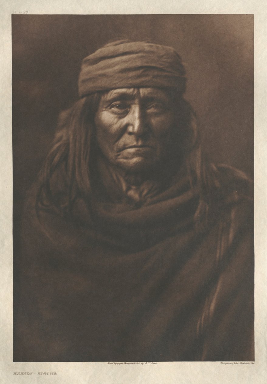 Portfolio I, plade 16: Eskadi-Apache af Edward S. Curtis