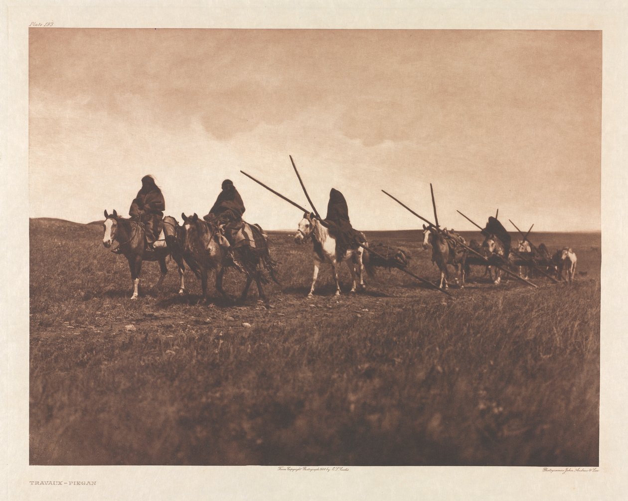 Portfolio VI, Plade 193: Værker--Piegan af Edward S. Curtis