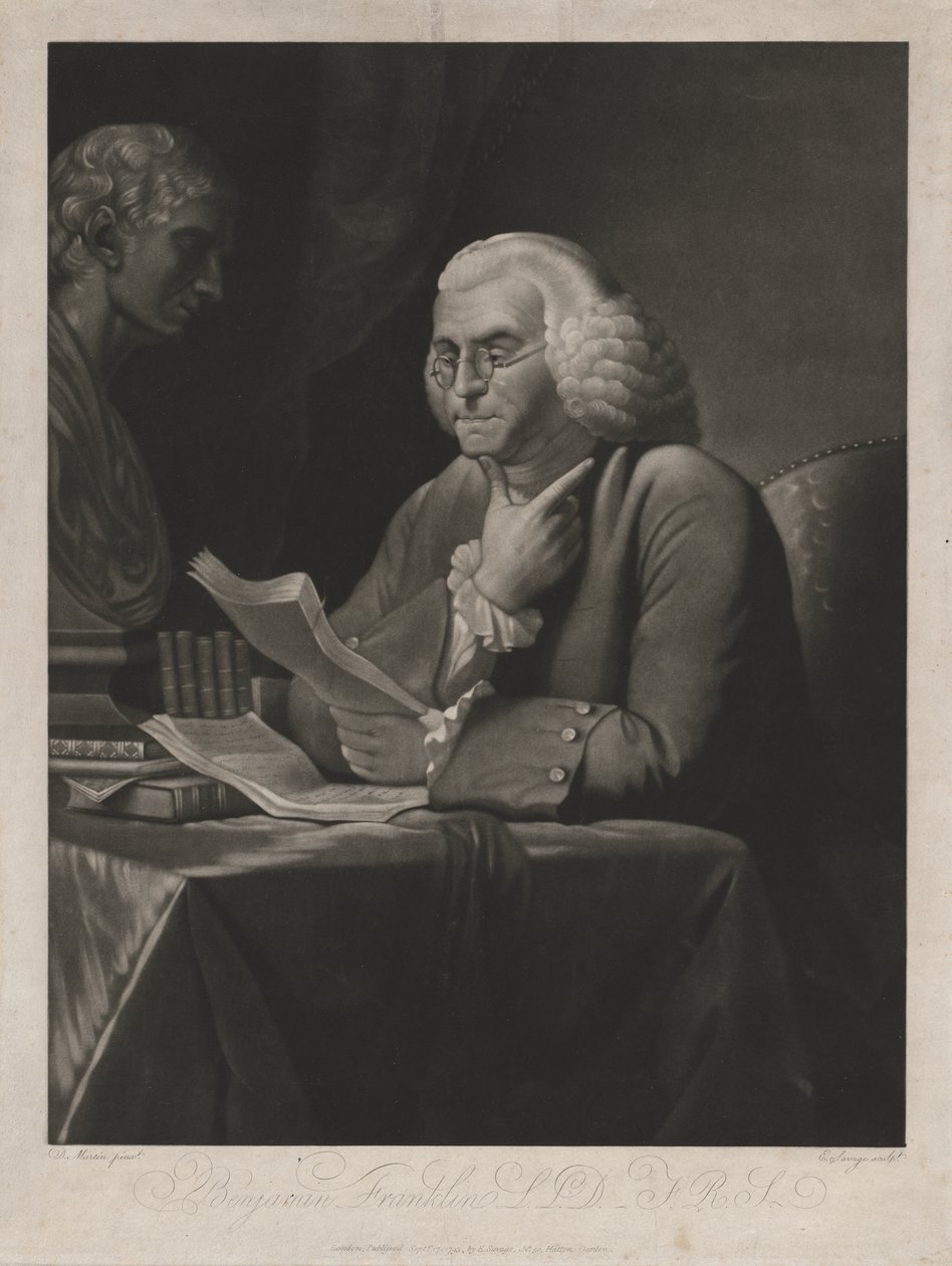 Benjamin Franklin af Edward Savage