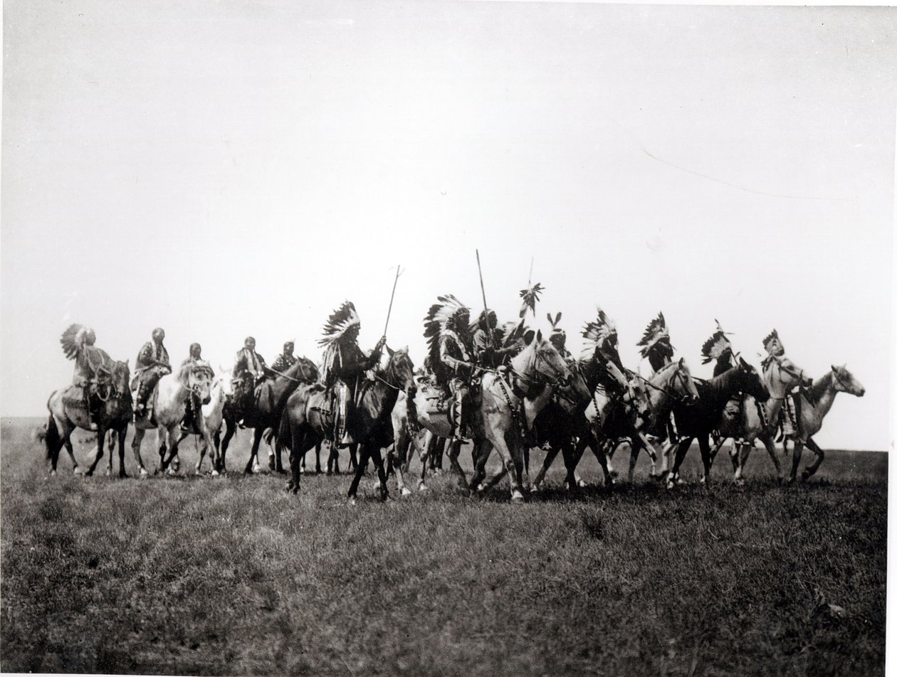 Brule krigsfest af Edward Sheriff Curtis