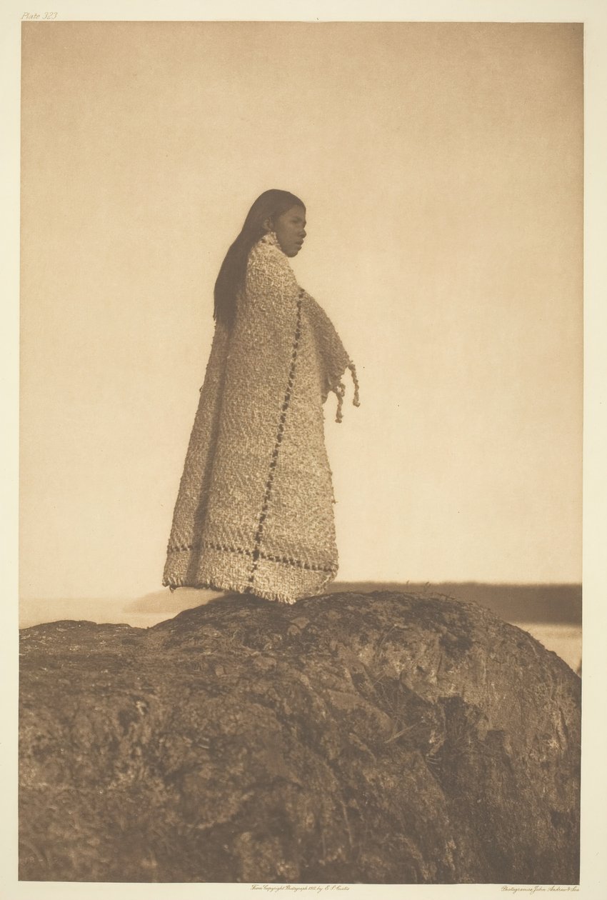 Cowichan pige, 1912. af Edward Sheriff Curtis