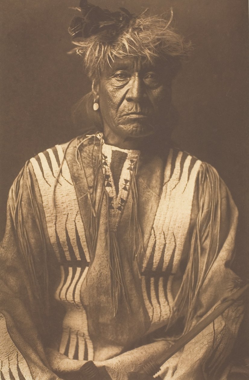 Rød pisk - Atsina, 1908. af Edward Sheriff Curtis
