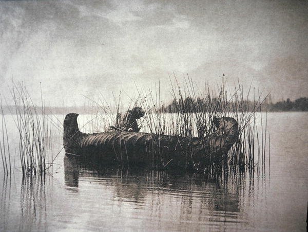 The Rush Gatherer, Montana (s/h-billede) af Edward Sheriff Curtis