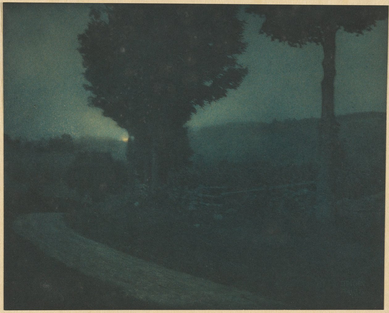 [Vejen ind i dalen -- Måneopgang] af Edward Steichen