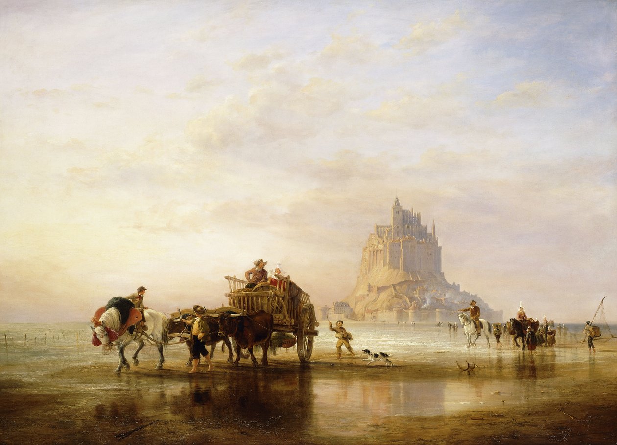 Mont St. Michel, 1840 af Edward William Cooke