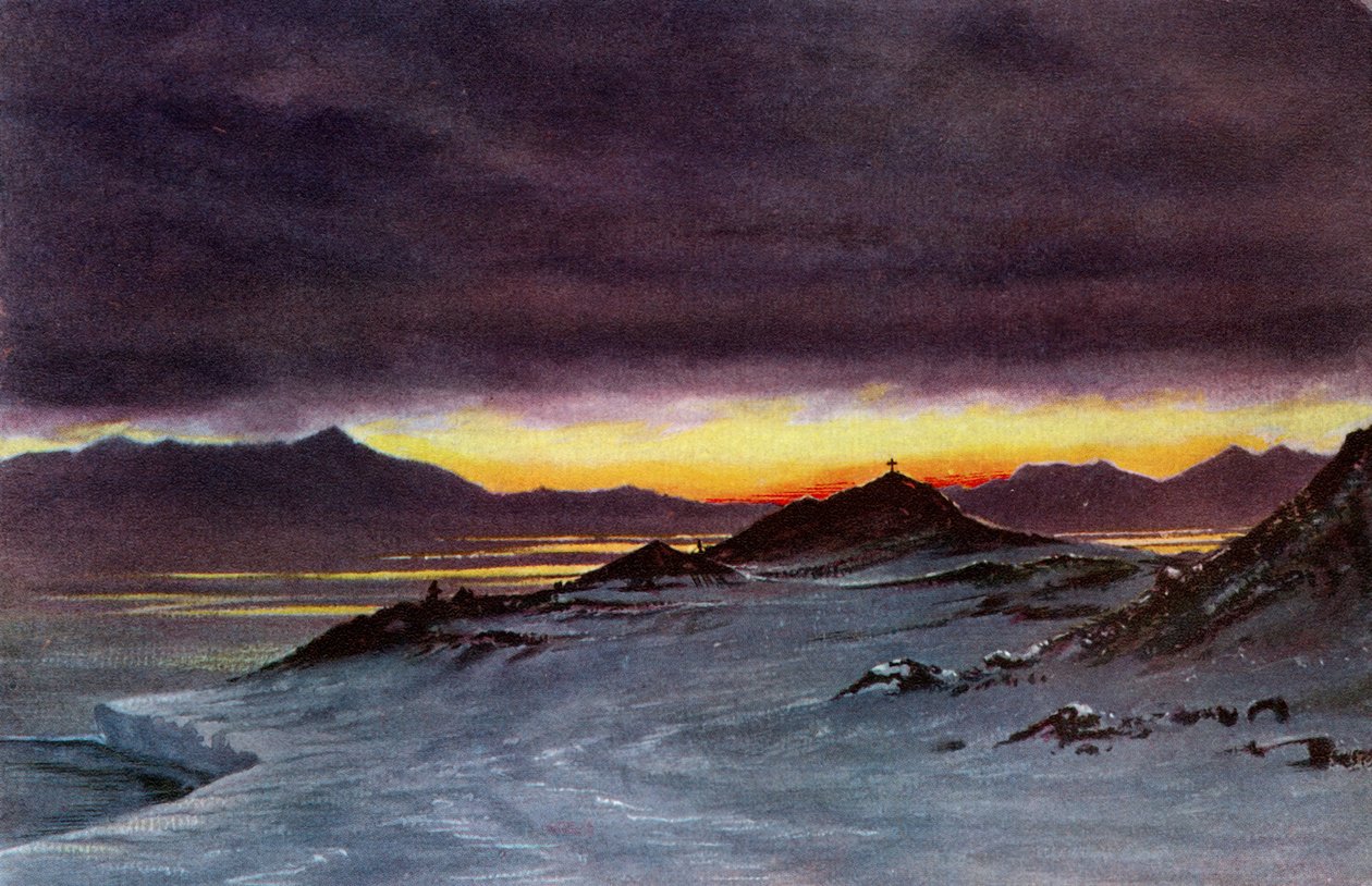 Hut Point, midnat, 27. marts 1911, 1913 af Charles Edward Wilson