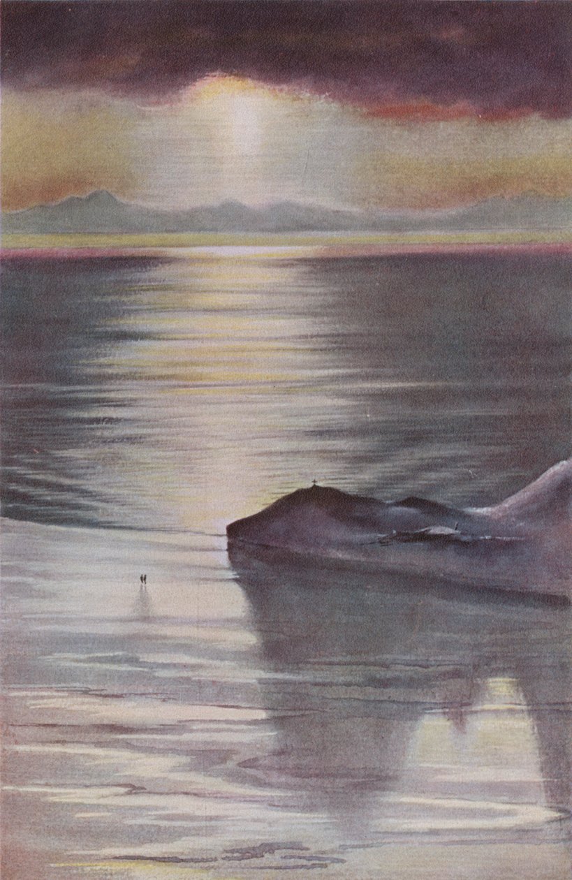 Hut Point fra Observation Hill, 1911, 1913. af Charles Edward Wilson