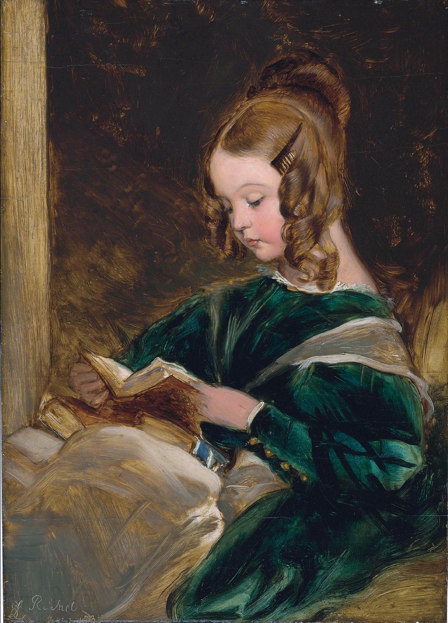 Studie af Rachel Russell (1826-1898), datter af Georgina, den anden kone til John, sjette hertug af Bedford af Edwin Landseer
