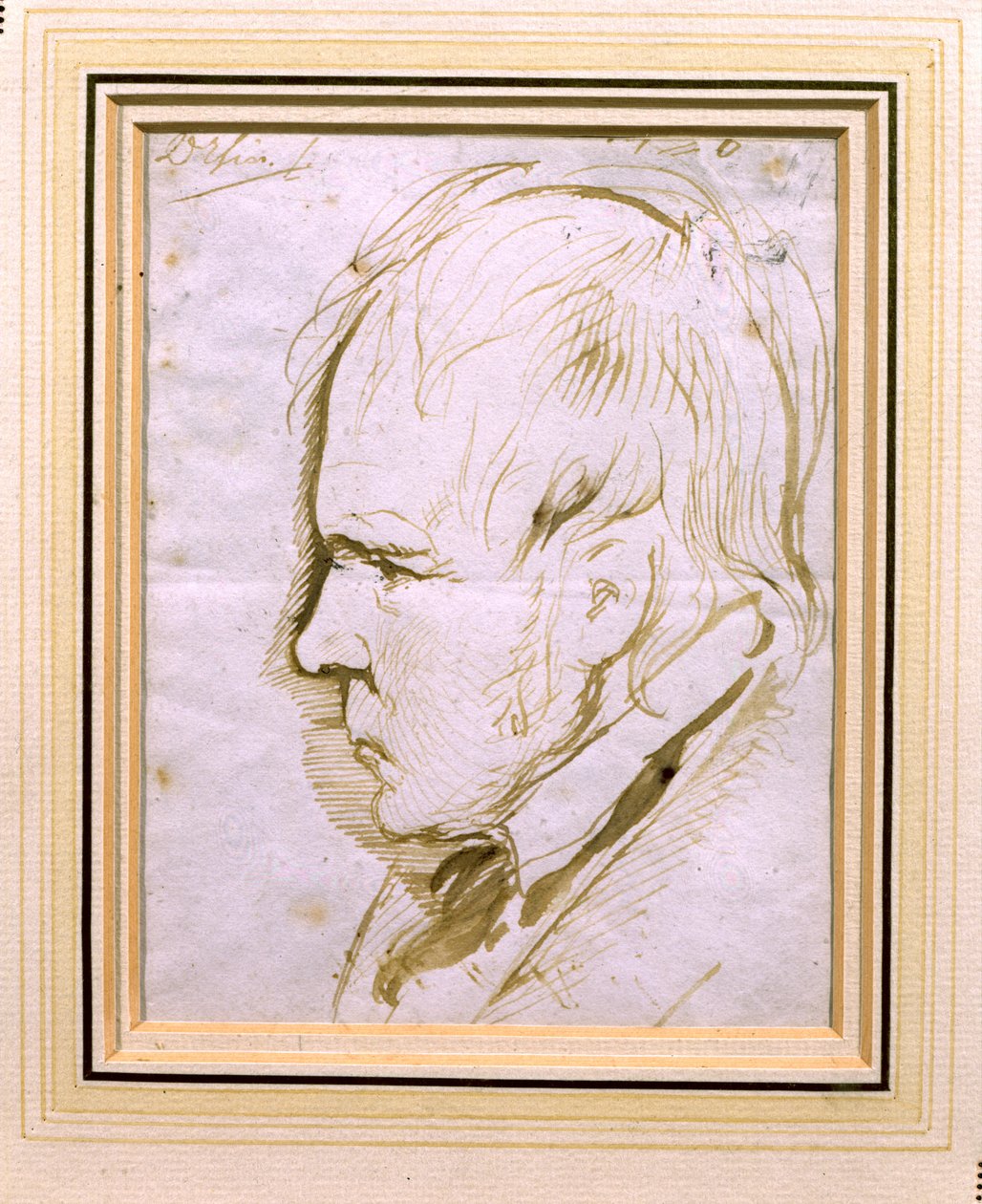 Portrætskitse af Sir Walter Scott (1771-1832) 1867 af Edwin Landseer