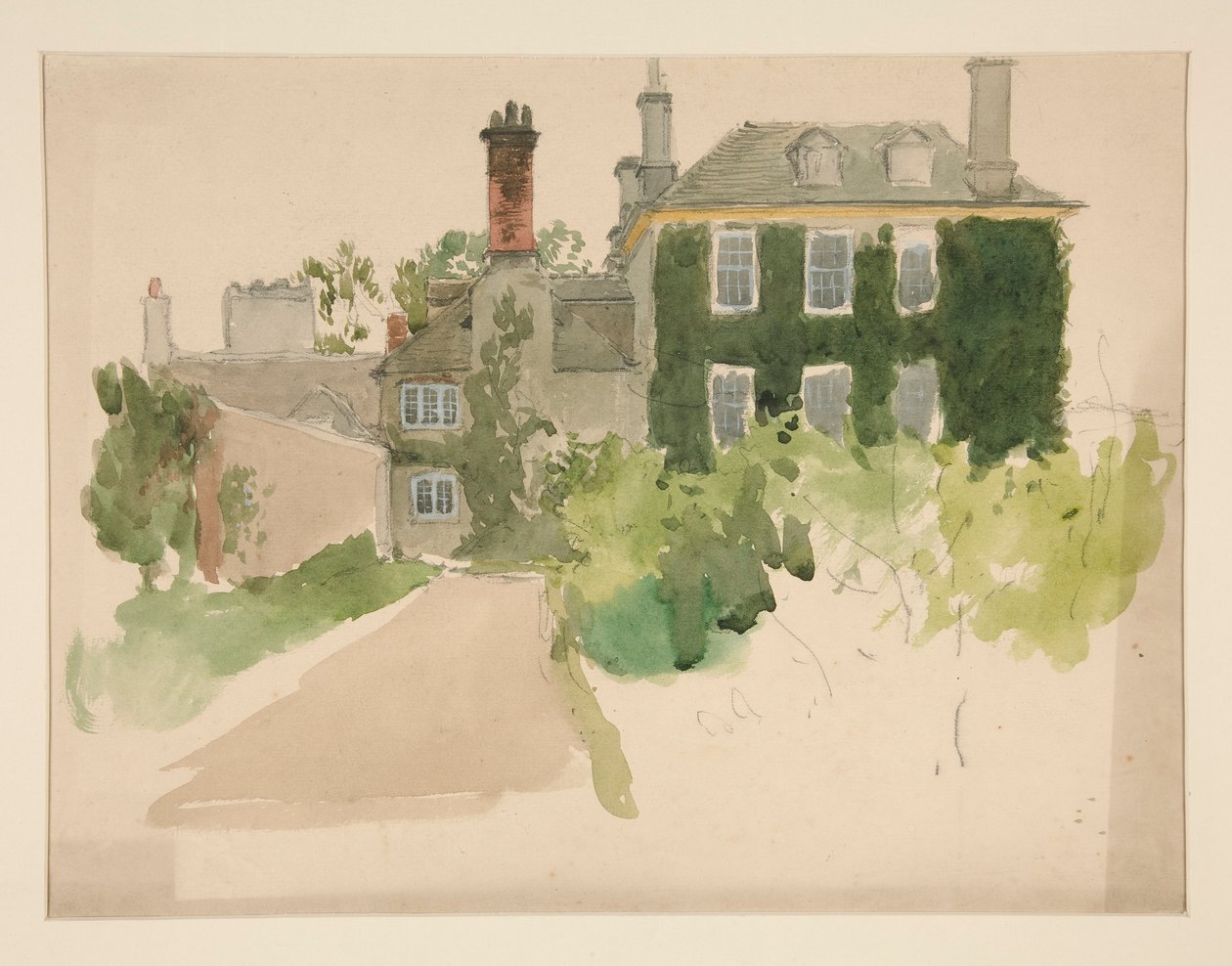 Arkitektstudie af Edwin Austin Abbey