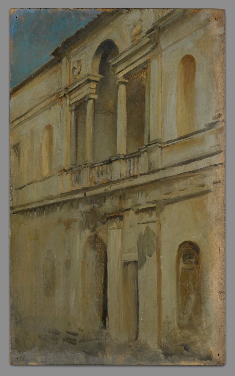 Arkitektstudie af Edwin Austin Abbey