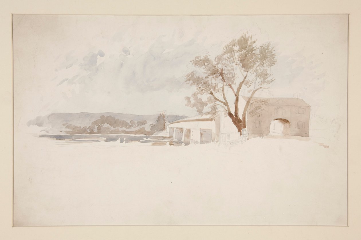 Arkitektstudie af Edwin Austin Abbey