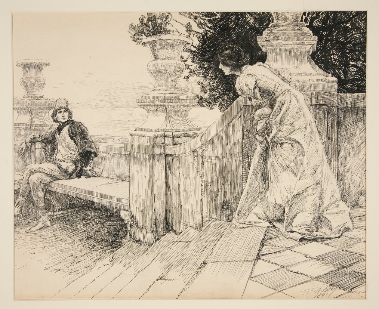 Beatrice: af Edwin Austin Abbey